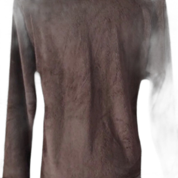 Snozu Brown Furry Hooded Jacket Soft Cozy Warm Hoodie - Picture 2 of 4